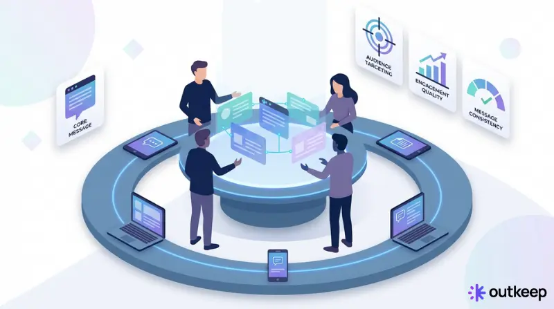 b2b email marketing team creating a campaign